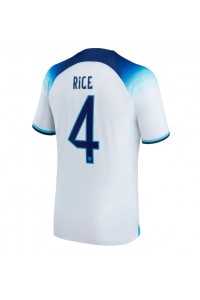 Engeland Declan Rice #4 Voetbaltruitje Thuis tenue WK 2022 Korte Mouw
